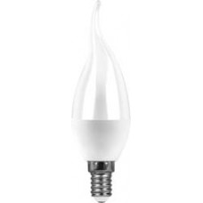 Лампа светодиодная, (7W) 230V E14 2700K на ветру, LB-97