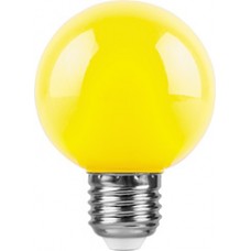 Лампа светодиодная,  (3W) 230V E27 желтый, LB-371