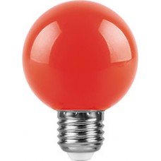 Лампа светодиодная,  (3W) 230V E27 красный, LB-371