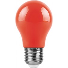 Лампа светодиодная,  (3W) 230V E27 красный, LB-375