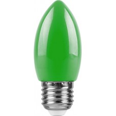 Лампа светодиодная,  (1W) 230V E27 зеленый, LB-376
