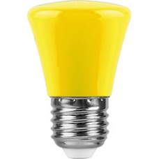 Лампа светодиодная,  (1W) 230V E27 желтый, LB-372
