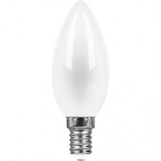 Лампа светодиодная, (11W) 230V E14 2700K матовая, LB-713