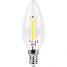 Лампа светодиодная, (11W) 230V E14 4000K прозрачная, LB-713
